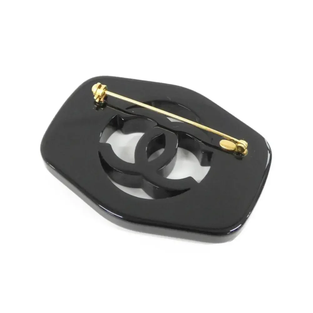 CHANEL Black Brooch